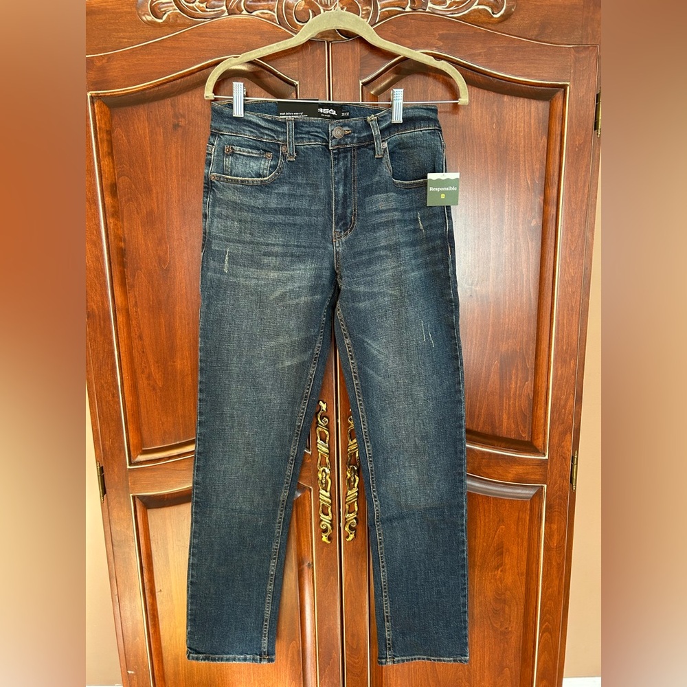 RSQ Dark Blue Slim Straight Jeans